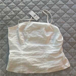 Express Silver Fitted Bustier Camisole